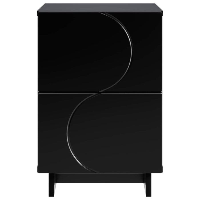 Dulap de noapte Negru 33,5 x 34,5 x 50 cm Lemn prelucrat WALTI