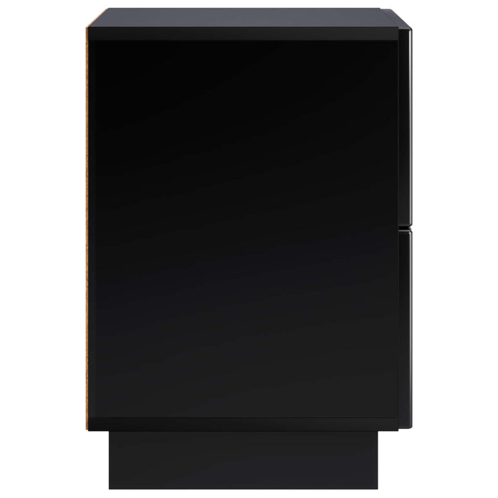 Dulap de noapte Negru 33,5 x 34,5 x 50 cm Lemn prelucrat WALTI