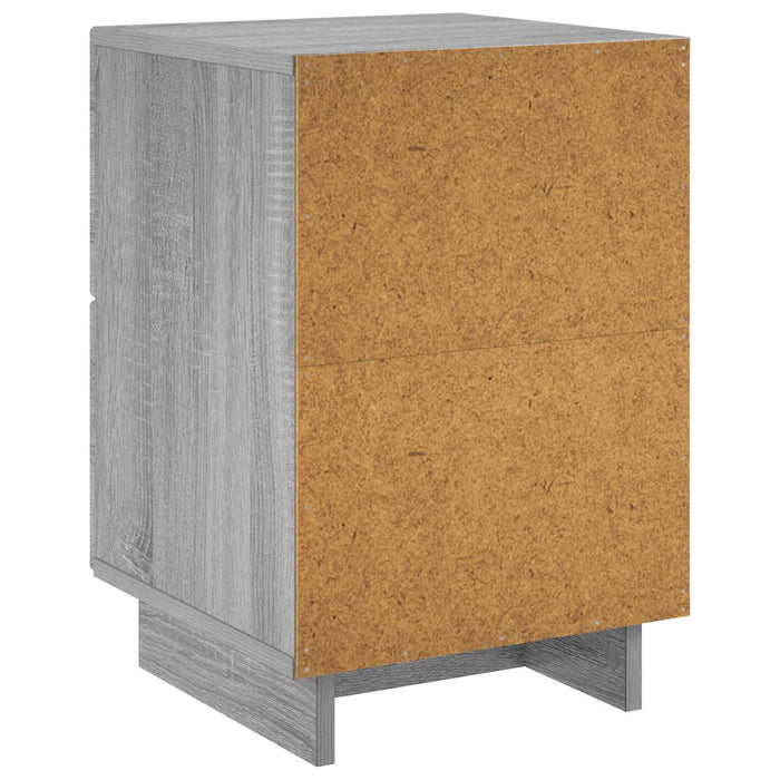 Dulap de noapte Sonoma gri 33,5 x 34,5 x 50 cm Lemn prelucrat WALTI