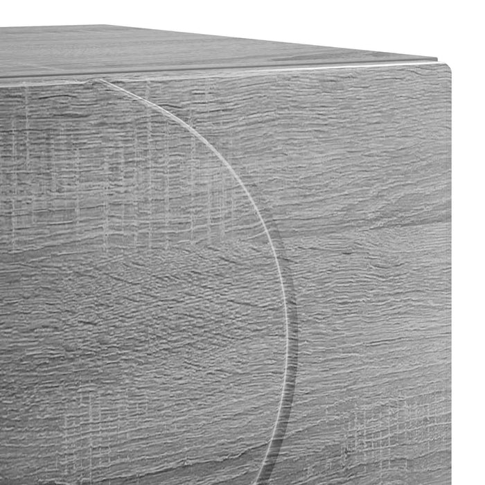 Dulap de noapte 2 buc. Sonoma gri 33,5 x 34,5 x 50 cm WALTI
