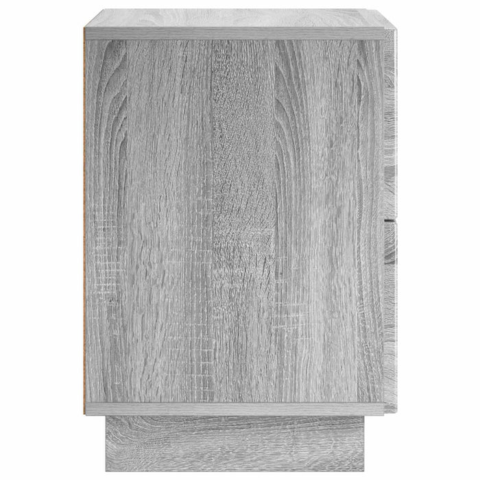 Dulap de noapte 2 buc. Sonoma gri 33,5 x 34,5 x 50 cm WALTI