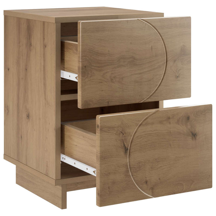Dulap de noapte 2 buc. Stejar Artizanal 33,5 x 34,5 x 50 cm WALTI