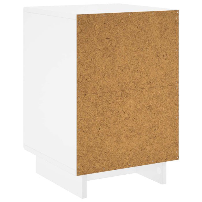 Dulap de noapte 2 pcs Alb 33,5 x 34,5 x 50 cm Lemn prelucrat - WALTI WALTI