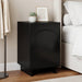 Dulap de noapte Negru 33,5 x 34,5 x 50 cm Lemn prelucrat - WALTI WALTI
