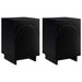 Dulap de noapte 2 pcs Negru 33,5 x 34,5 x 50 cm Lemn prelucrat - WALTI WALTI