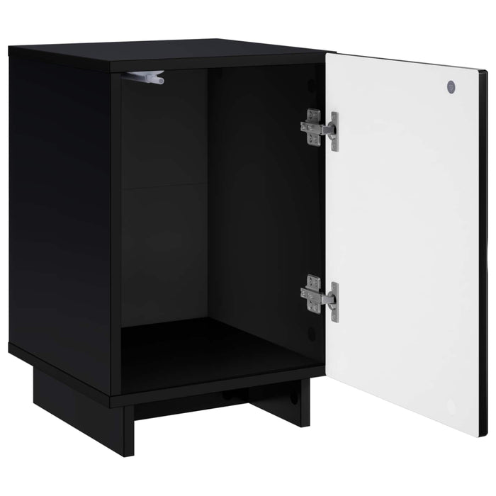 Dulap de noapte 2 pcs Negru 33,5 x 34,5 x 50 cm Lemn prelucrat - WALTI WALTI