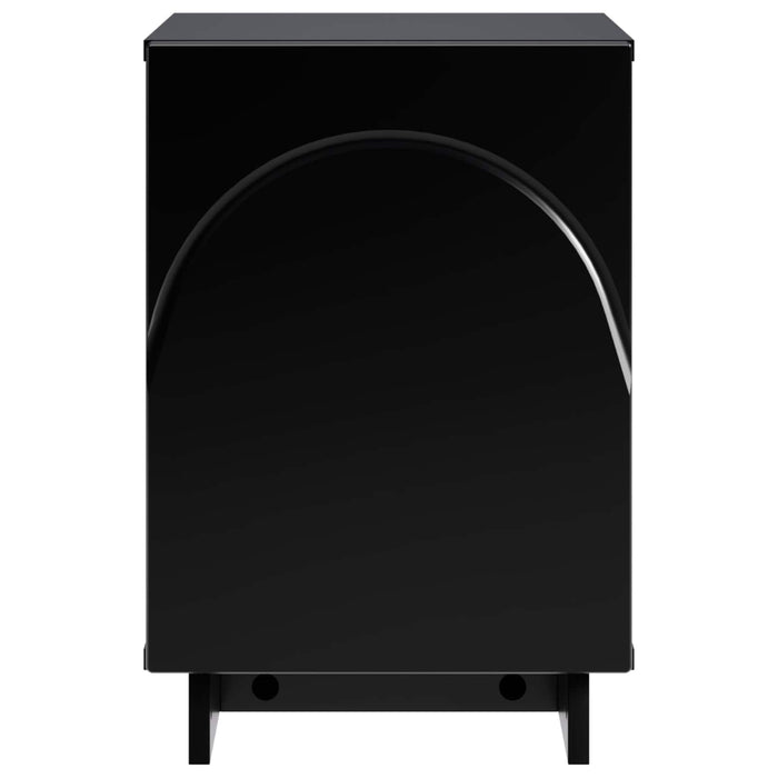Dulap de noapte 2 pcs Negru 33,5 x 34,5 x 50 cm Lemn prelucrat - WALTI WALTI