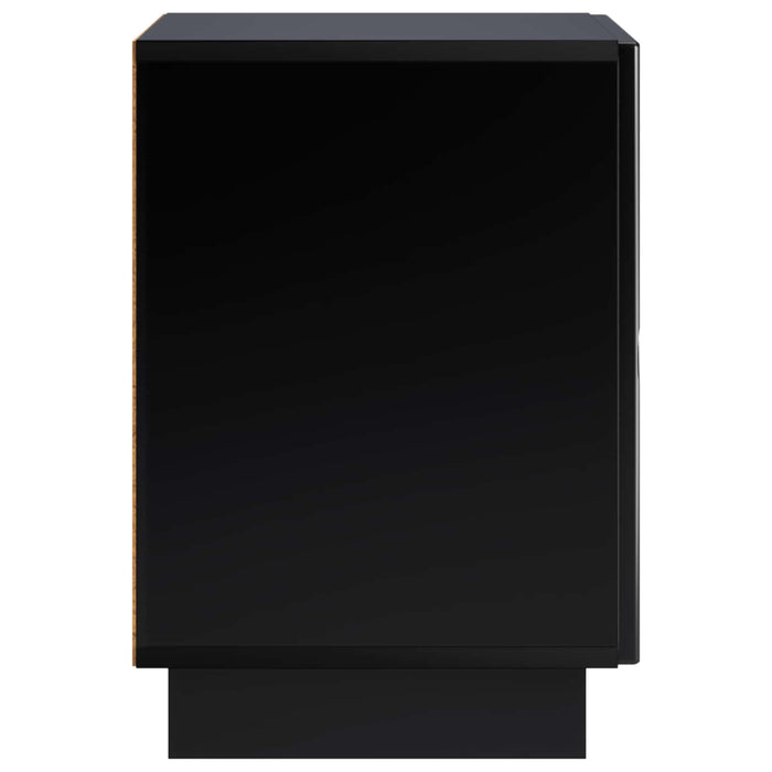 Dulap de noapte 2 pcs Negru 33,5 x 34,5 x 50 cm Lemn prelucrat - WALTI WALTI