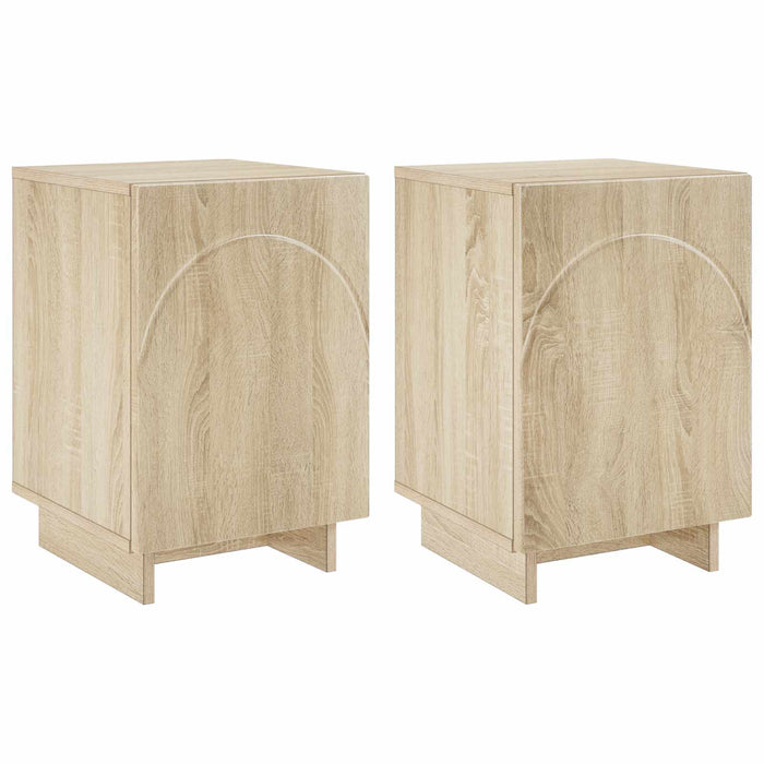 Dulap de noapte 2 pcs Stejar Sonoma 33,5 x 34,5 x 50 cm - WALTI WALTI