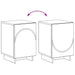 Dulap de noapte 2 pcs Stejar Sonoma 33,5 x 34,5 x 50 cm - WALTI WALTI