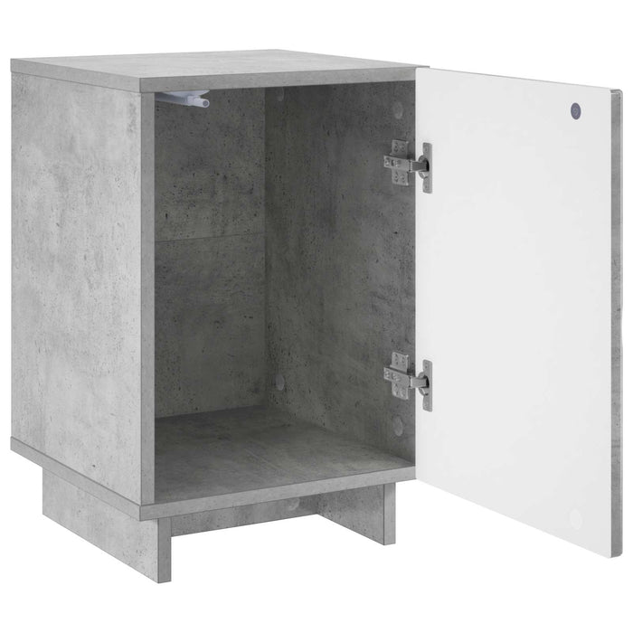 Dulap de noapte 2 pcs Gri Beton 33,5 x 34,5 x 50 cm - WALTI WALTI