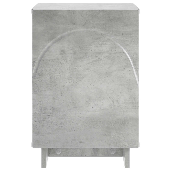 Dulap de noapte 2 pcs Gri Beton 33,5 x 34,5 x 50 cm - WALTI WALTI