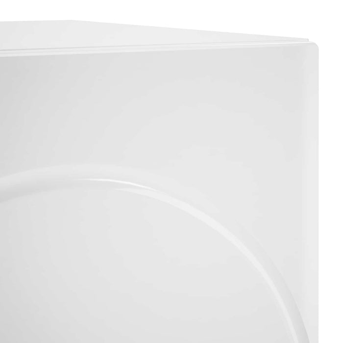 Dulap de noapte Alb foarte lucios 33,5 x 34,5 x 50 cm - WALTI WALTI
