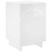 Dulap de noapte Alb foarte lucios 33,5 x 34,5 x 50 cm - WALTI WALTI