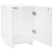 Dulap de noapte 2 pcs Alb foarte lucios 33,5 x 34,5 x 50 cm - WALTI WALTI