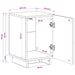 Dulap de noapte 2 pcs Alb foarte lucios 33,5 x 34,5 x 50 cm - WALTI WALTI