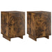 Dulap de noapte 2 pcs Stejar fumuriu 33,5 x 34,5 x 50 cm - WALTI WALTI