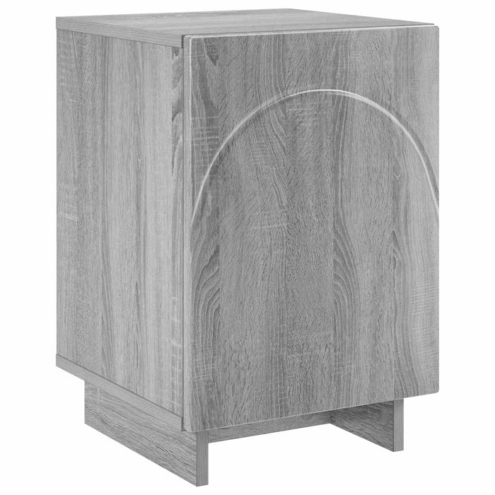 Dulap de noapte Sonoma gri 33,5 x 34,5 x 50 cm Lemn prelucrat - WALTI WALTI