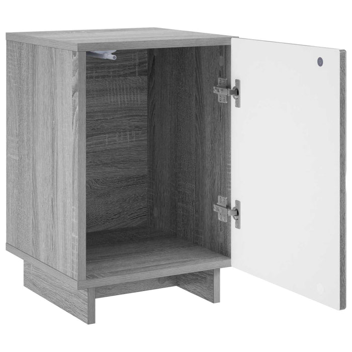 Dulap de noapte Sonoma gri 33,5 x 34,5 x 50 cm Lemn prelucrat - WALTI WALTI
