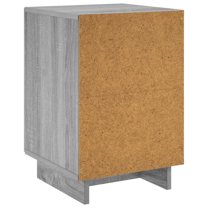 Dulap de noapte 2 pcs Sonoma gri 33,5 x 34,5 x 50 cm - WALTI WALTI