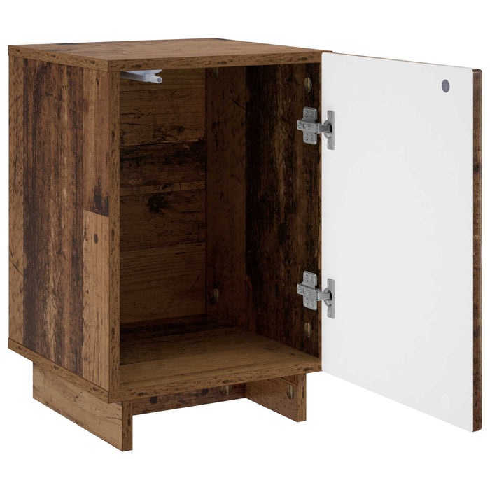 Dulap de noapte 2 pcs Lemn vechi 33,5 x 34,5 x 50 cm - WALTI WALTI