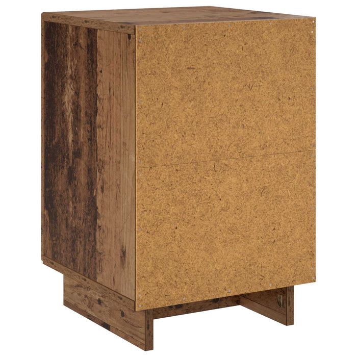 Dulap de noapte 2 pcs Lemn vechi 33,5 x 34,5 x 50 cm - WALTI WALTI