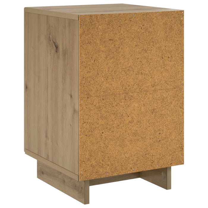 Dulap de noapte 2 pcs Stejar Artizanal 33,5 x 34,5 x 50 cm - WALTI WALTI