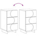 Dulap de noapte Alb 33,5 x 34,5 x 60 cm Lemn prelucrat - WALTI WALTI