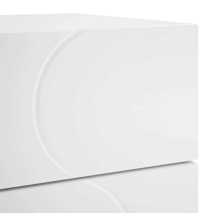 Dulap de noapte 2 pcs Alb 33,5 x 34,5 x 60 cm Lemn prelucrat - WALTI WALTI