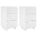 Dulap de noapte 2 pcs Alb 33,5 x 34,5 x 60 cm Lemn prelucrat - WALTI WALTI