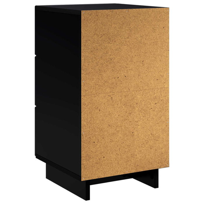 Dulap de noapte Negru 33,5 x 34,5 x 60 cm Lemn prelucrat - WALTI WALTI