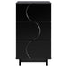 Dulap de noapte Negru 33,5 x 34,5 x 60 cm Lemn prelucrat - WALTI WALTI