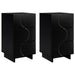 Dulap de noapte 2 pcs Negru 33,5 x 34,5 x 60 cm Lemn prelucrat - WALTI WALTI