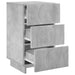 Dulap de noapte Gri Beton 33,5 x 34,5 x 60 cm Lemn prelucrat - WALTI WALTI