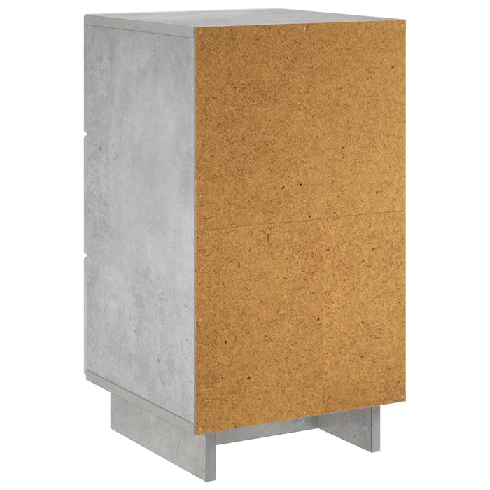 Dulap de noapte Gri Beton 33,5 x 34,5 x 60 cm Lemn prelucrat - WALTI WALTI