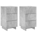 Dulap de noapte 2 pcs Gri Beton 33,5 x 34,5 x 60 cm - WALTI WALTI