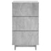 Dulap de noapte 2 pcs Gri Beton 33,5 x 34,5 x 60 cm - WALTI WALTI