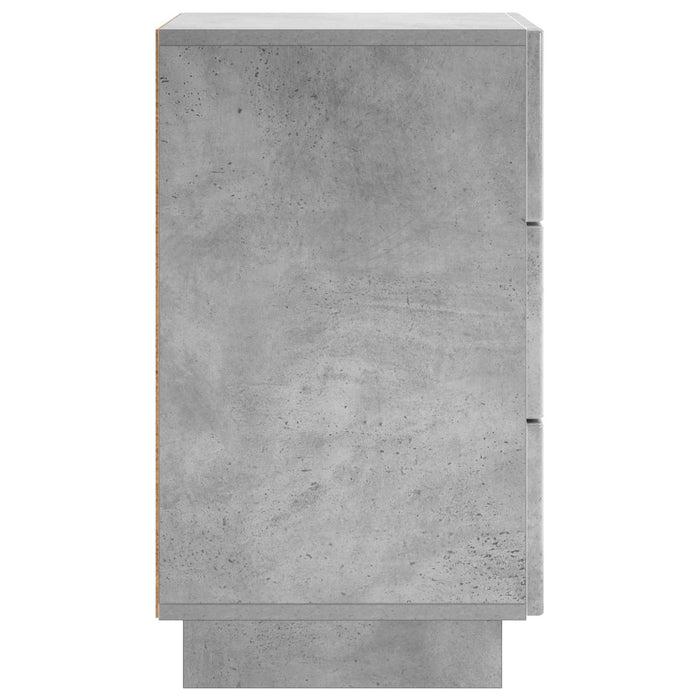 Dulap de noapte 2 pcs Gri Beton 33,5 x 34,5 x 60 cm - WALTI WALTI