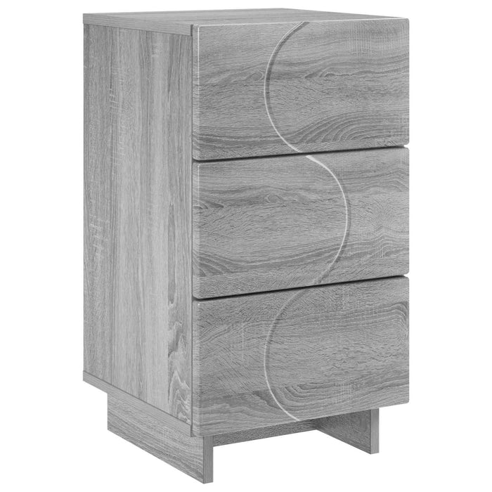 Dulap de noapte Sonoma gri 33,5 x 34,5 x 60 cm Lemn prelucrat - WALTI WALTI