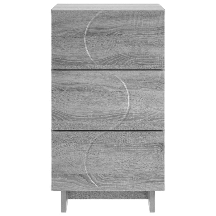 Dulap de noapte Sonoma gri 33,5 x 34,5 x 60 cm Lemn prelucrat - WALTI WALTI