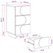Dulap de noapte 2 pcs Sonoma gri 33,5 x 34,5 x 60 cm - WALTI WALTI