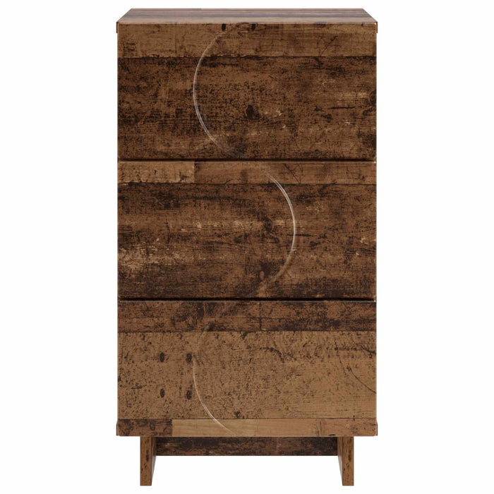 Dulap de noapte Lemn vechi 33,5 x 34,5 x 60 cm Lemn prelucrat - WALTI WALTI