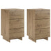 Dulap de noapte 2 pcs Stejar Artizanal 33,5 x 34,5 x 60 cm - WALTI WALTI