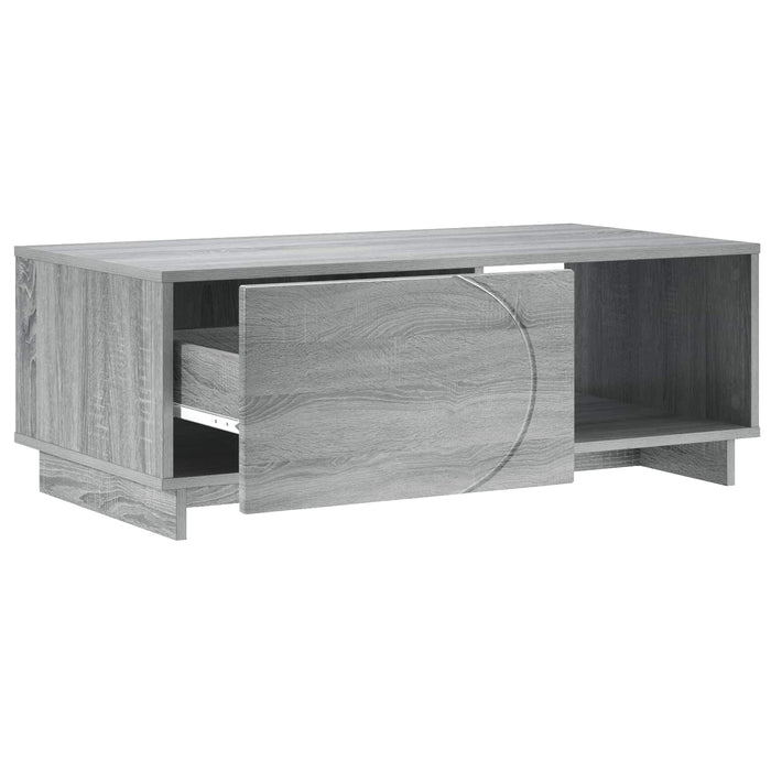Masă de cafea Sonoma gri 95 x 50,5 x 35 cm Lemn prelucrat - WALTI WALTI