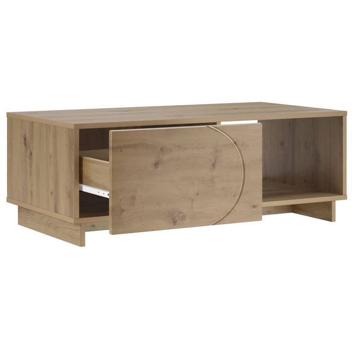 Masă de cafea Stejar Artizanal 95 x 50,5 x 35 cm Lemn prelucrat - WALTI WALTI