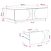 Masă de cafea Stejar Sonoma 102 x 50,5 x 35 cm Lemn prelucrat - WALTI WALTI