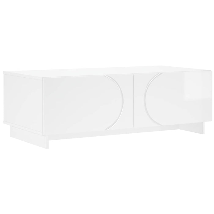 Masă de cafea Alb foarte lucios 102 x 50,5 x 35 cm - WALTI WALTI