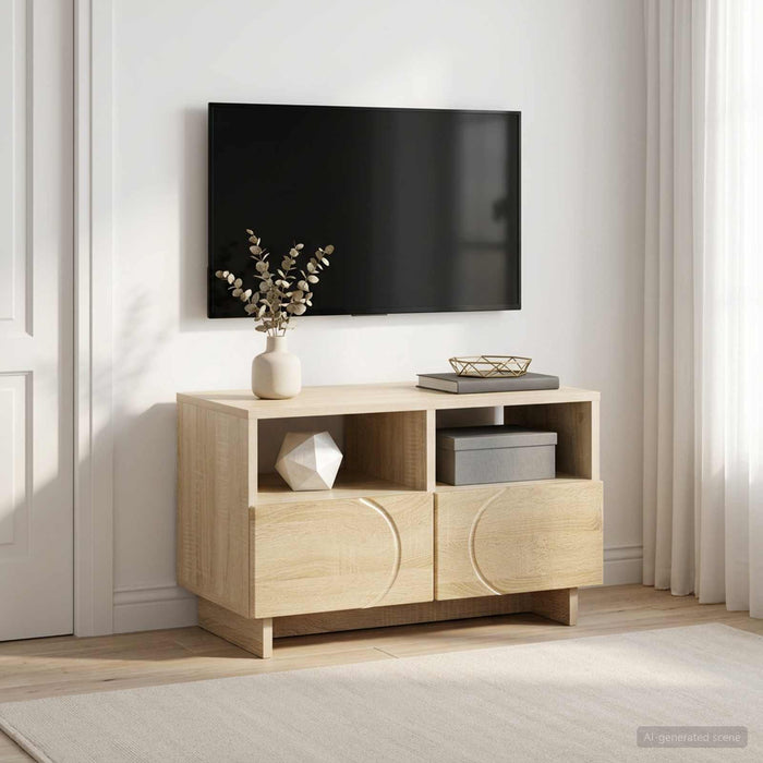 Comodă TV 60 x 34,5 x 40 cm Stejar Sonoma Lemn prelucrat WALTI