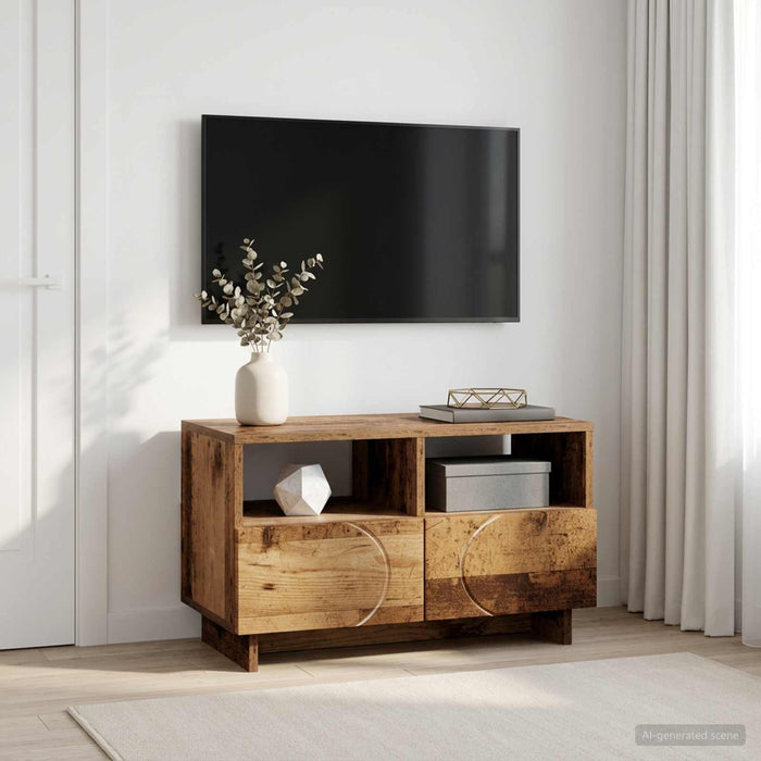 Comodă TV 60 x 34,5 x 40 cm Lemn vechi Lemn prelucrat WALTI