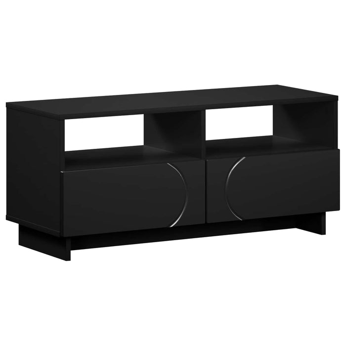 Comodă TV 90 x 34.5 x 40 cm Negru Lemn prelucrat WALTI